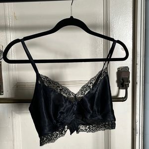 Victoria’s Secret black satin bralette